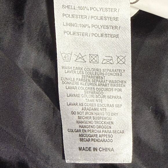 Boys XL Blue Ombre Puffer Jacket Hooded Zip Pockets Winter Coat 100% Polyester - Picture 5 of 8